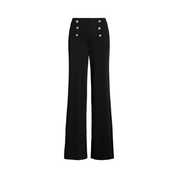 Pleated Satin Wide-Leg Pant