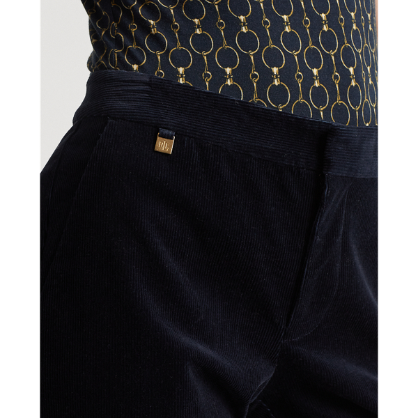 Lauren Navy Corduroy Straight Trouser Lauren 5