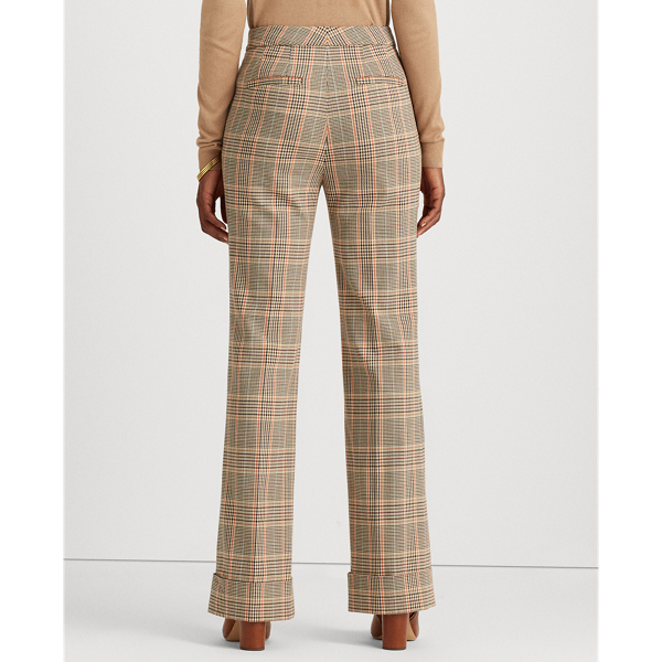 Orange Multi Cotton-Wool Wide-Leg Pant Lauren 5