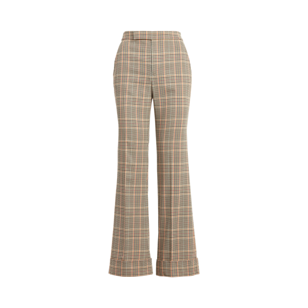 Orange Multi Cotton-Wool Wide-Leg Pant Lauren 2