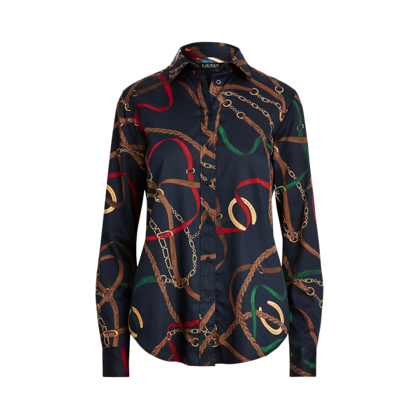 Print Cotton Sateen Shirt Lauren 1