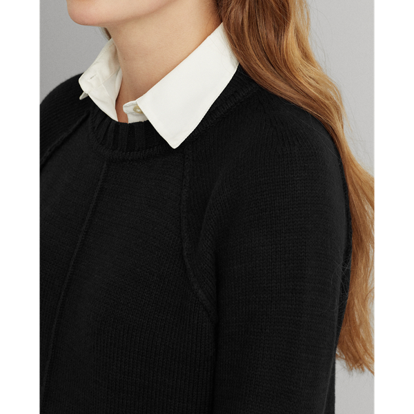 Polo Black Layered Cotton Sweater Lauren 6