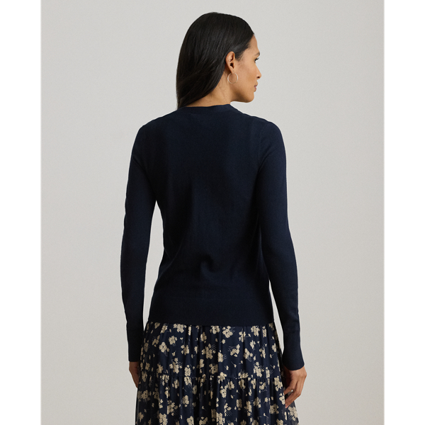 Polo Ralph Lauren グレー コットンブレンド カーディガン L POLO RALPH LAUREN カーディガン コットンブレンド レディース