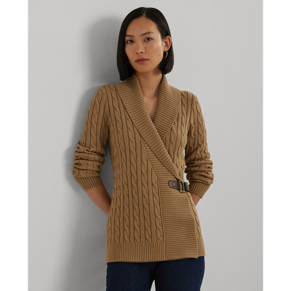 Buckled Cotton Sweater