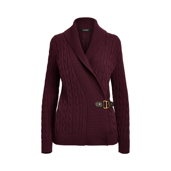 ローレン ラルフローレン LAUREN Ralph Lauren  Buckled Cotton Sweater レディース Sweaters Pur Lauren Ralph Lauren Women's Petite Buckled Cotton Sweater