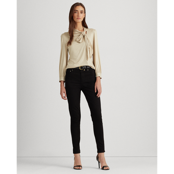Farro Heather Metallic Jersey Top Lauren 4