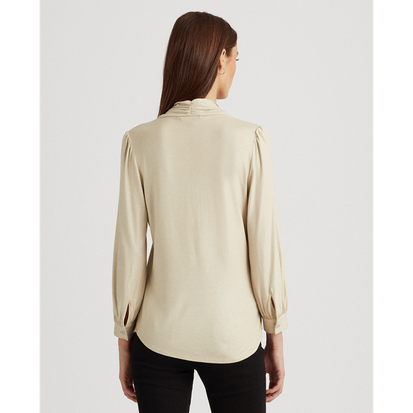 Farro Heather Metallic Jersey Top Lauren 5