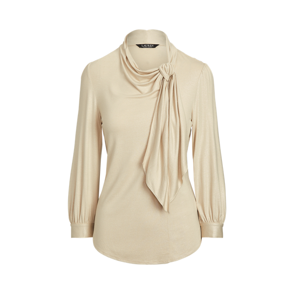 Farro Heather Metallic Jersey Top Lauren 2