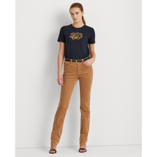 Lauren Navy Logo Cotton-Modal Tee Lauren 3