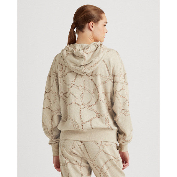 Farro Heather Multi Print French Terry Hoodie Lauren 4