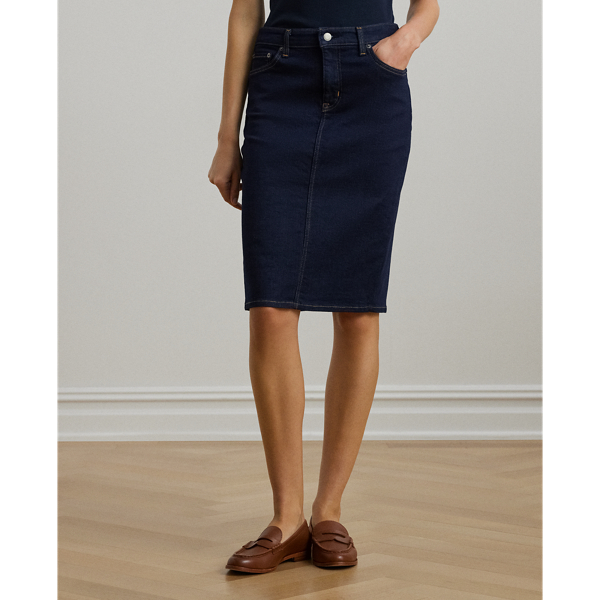 Ralph lauren long denim skirt hotsell