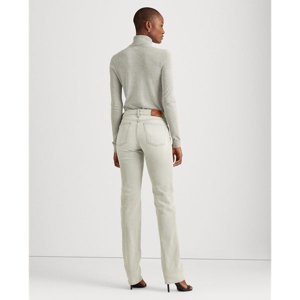 Curvy-Jeans mit mittlerer Leibh&ouml;he Lauren in Zartgraue Waschung 4