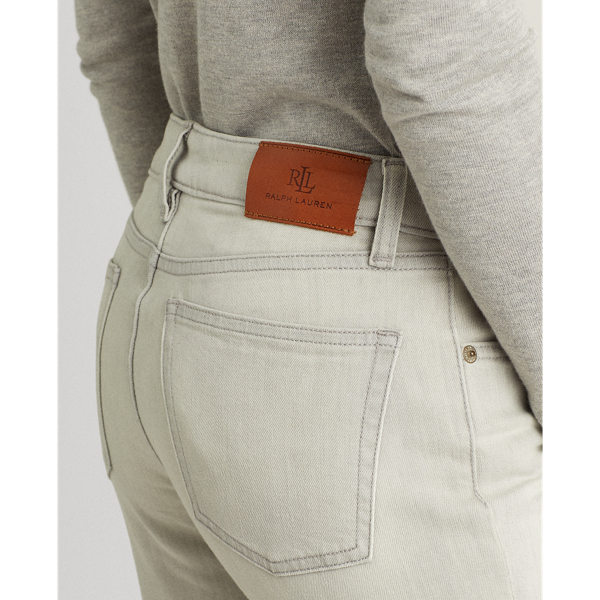 Curvy-Jeans mit mittlerer Leibh&ouml;he Lauren in Zartgraue Waschung 5