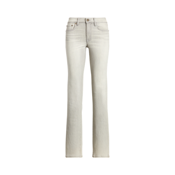 Curvy-Jeans mit mittlerer Leibh&ouml;he Lauren in Zartgraue Waschung 2