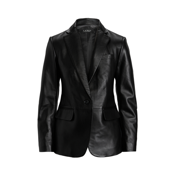 Polo Black Lambskin Blazer Lauren 2