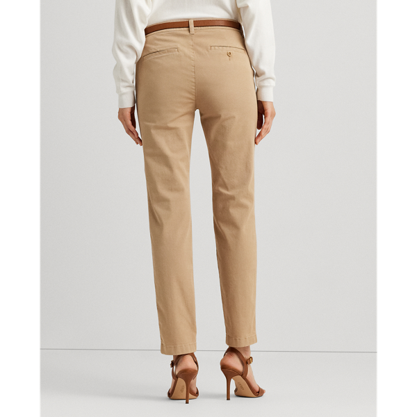 Birch Tan Slim Fit Stretch Chino Trouser Lauren Petite 5