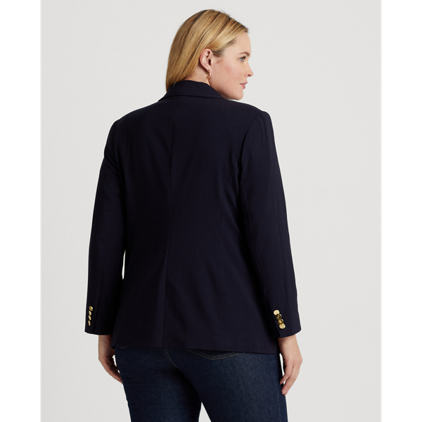 Lauren Navy Wool Crepe Blazer Lauren Woman 5