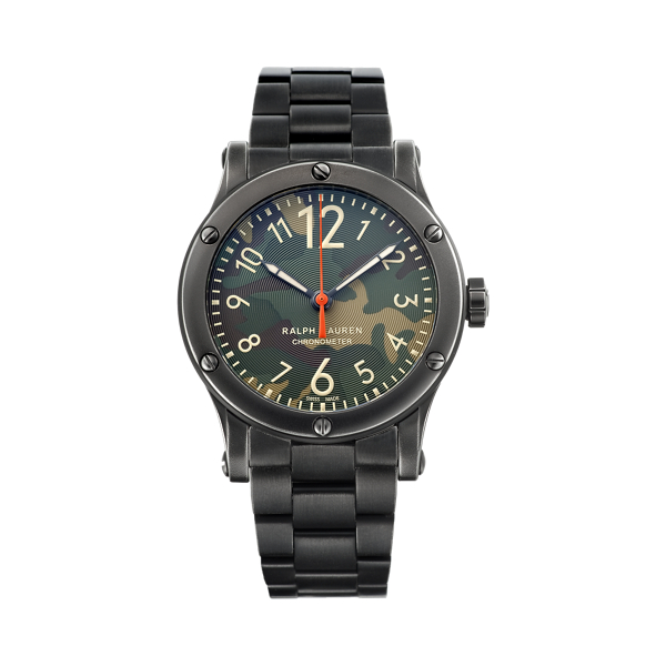 39 MM Chronometer Aged Steel Watch
