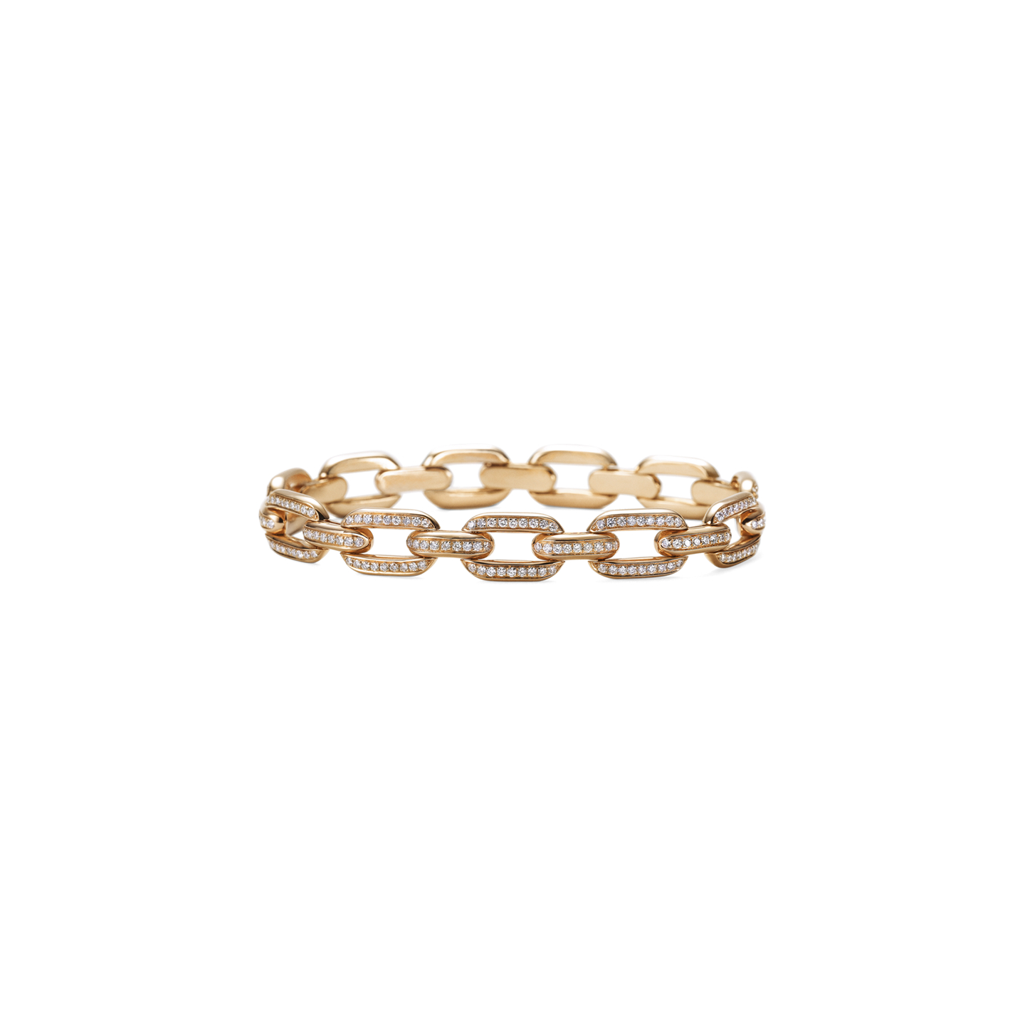 Женский браслет Ralph Lauren Pavé Diamond Rose Gold Chain, цвет: Золотой — фото 1
