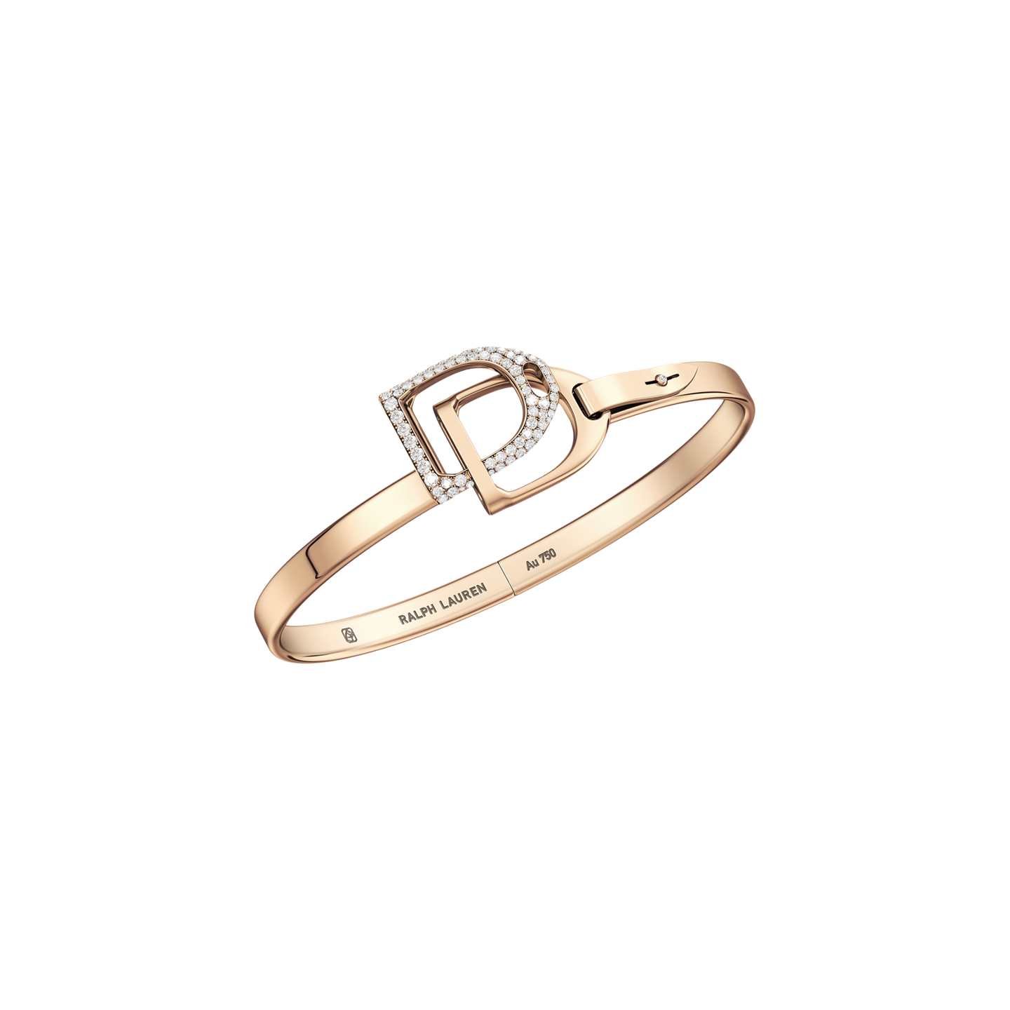 Браслет Ralph Lauren Pavé Diamond Double-Stirrup, цвет: Золотой — фото 1