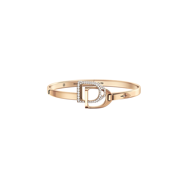 Pave Diamond Double-Stirrup Bangle