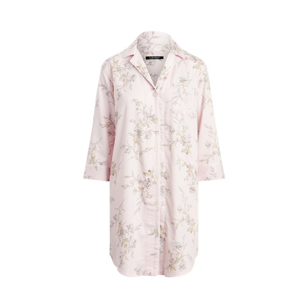 Chemise de nuit en coton fleuri Lauren en 1