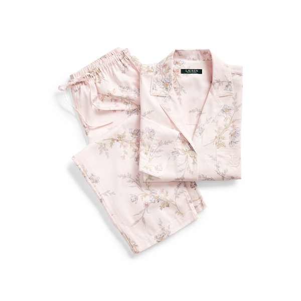 Pyjama fleuri en coton m&eacute;lang&eacute; Lauren en 1