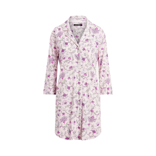 Floral Cotton Sleep Shirt Lauren 1