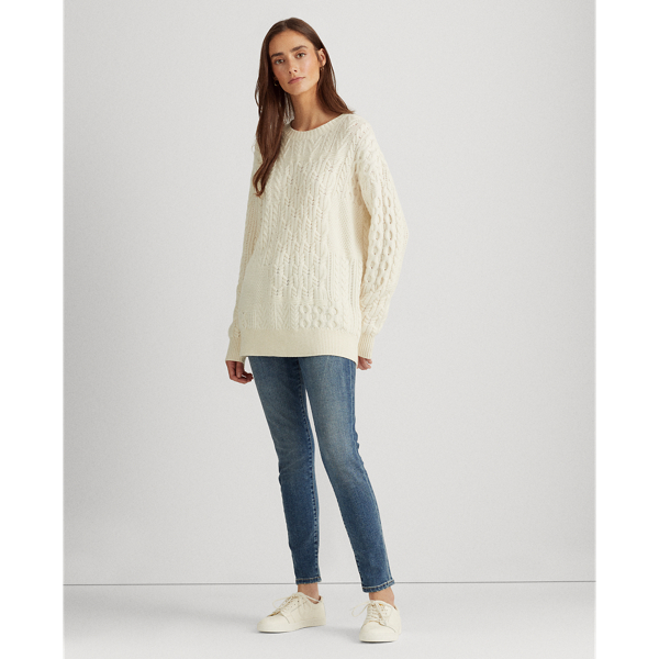 Maglia in misto lana merino Lauren in Crema mascarpone 3