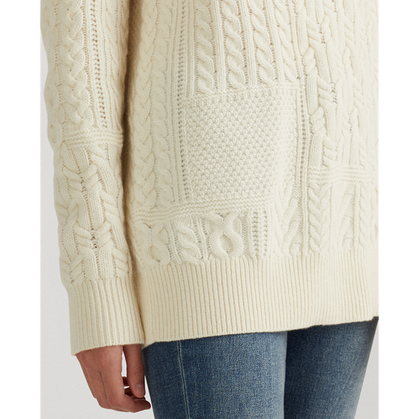 Maglia in misto lana merino Lauren in Crema mascarpone 5