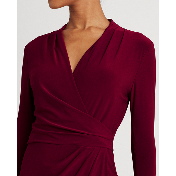 Vestido de punto con plisado Lauren en Granate carmes&iacute; 5