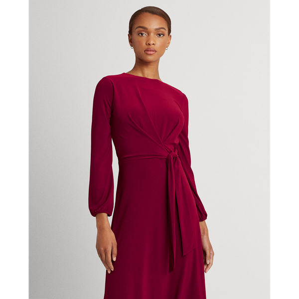 Robe en jersey &agrave; manches longues Lauren en Grenat romantique 3