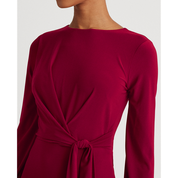 Robe en jersey &agrave; manches longues Lauren en Grenat romantique 5