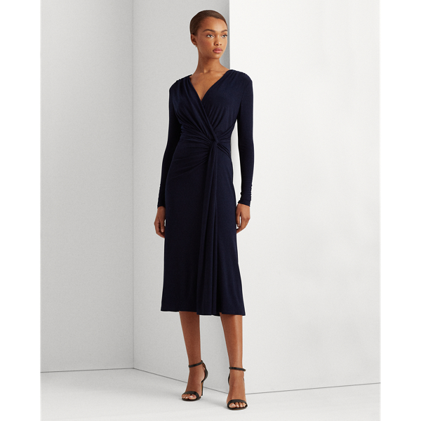 Ralph lauren shirred jersey gown hotsell