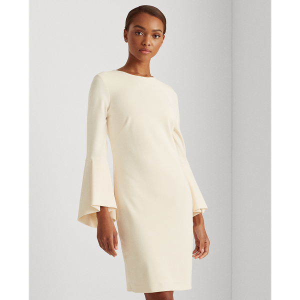 Lemon Ivory Jersey Bell-Sleeve Dress Lauren 4