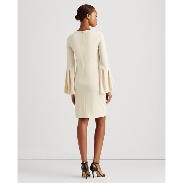 Lemon Ivory Jersey Bell-Sleeve Dress Lauren 5