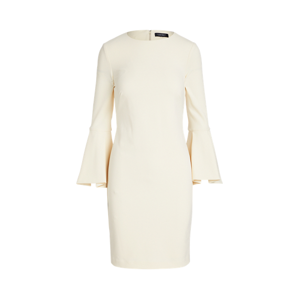 Lemon Ivory Jersey Bell-Sleeve Dress Lauren 2