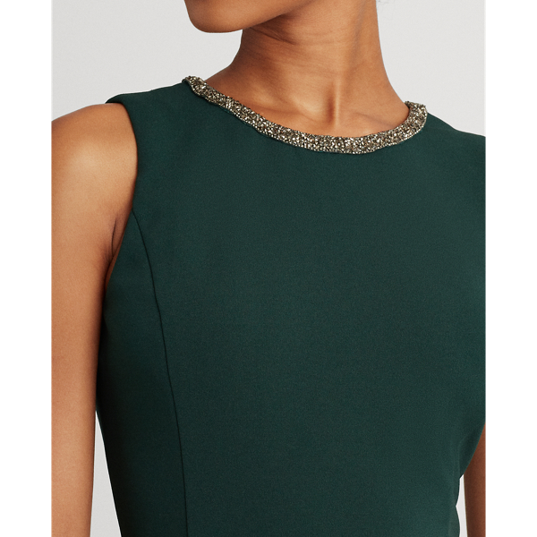 &Auml;rmelloses Jerseykleid Lauren in Tiefes Kiefer 5