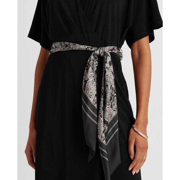 Jerseykleid in Wickel-Optik Lauren in Schwarz 6