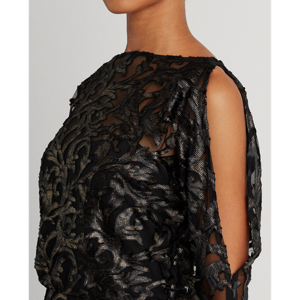 Black Cold-Shoulder Midi Dress Lauren 6