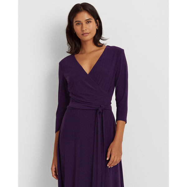Raisin Surplice Jersey Dress Lauren 4
