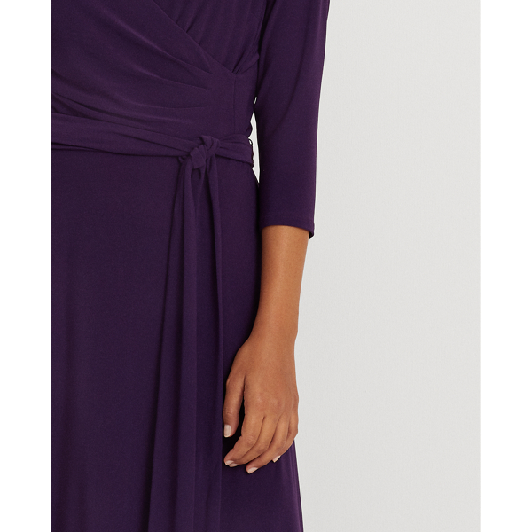 Raisin Surplice Jersey Dress Lauren 6