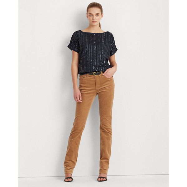 Beaded Cable-Knit Sweater Lauren in Lauren Navy 4