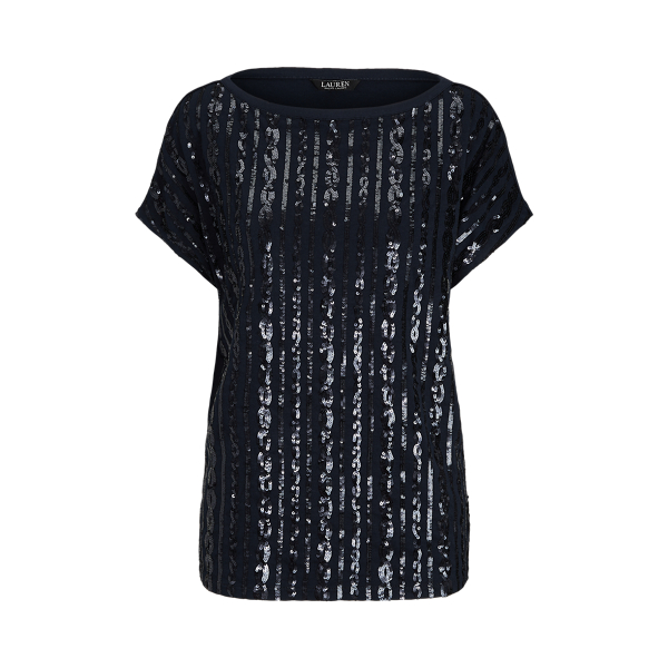 Beaded Cable-Knit Sweater Lauren in Lauren Navy 2