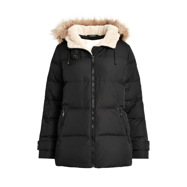 Hooded Down Coat Lauren Petite in 1
