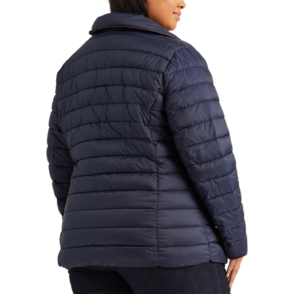 Navy Short Packable Down Jacket Lauren Woman 5
