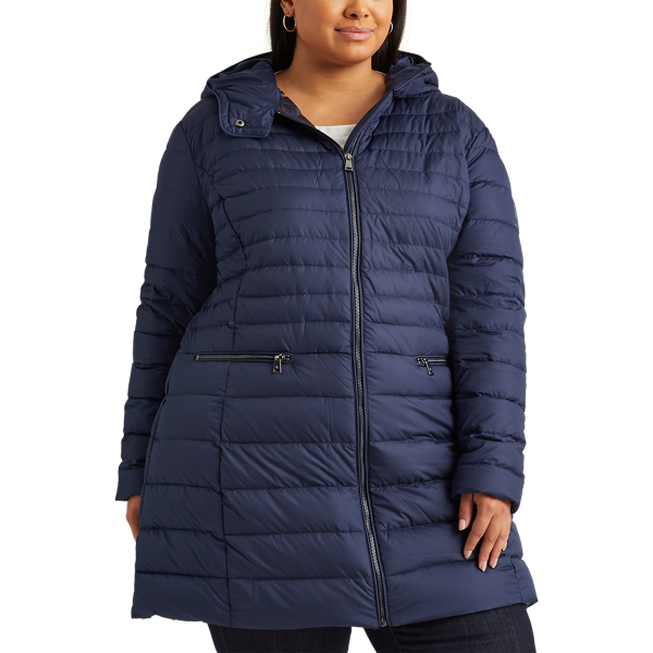Navy Packable Down-Fill Coat Lauren Woman 4