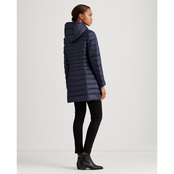 Navy Packable Down-Fill Coat Lauren 5