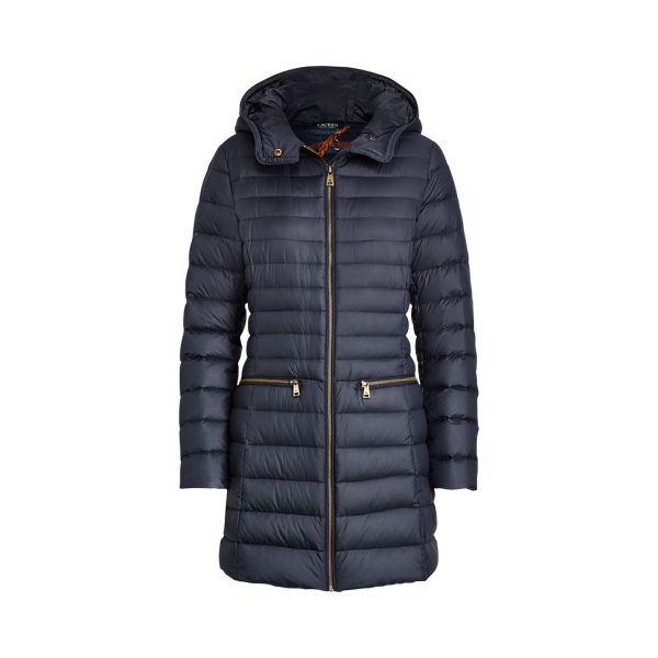 Navy Packable Down-Fill Coat Lauren 2