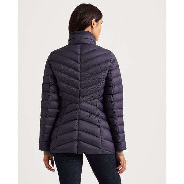 Blue Night Packable Quilted Down Jacket Lauren 5